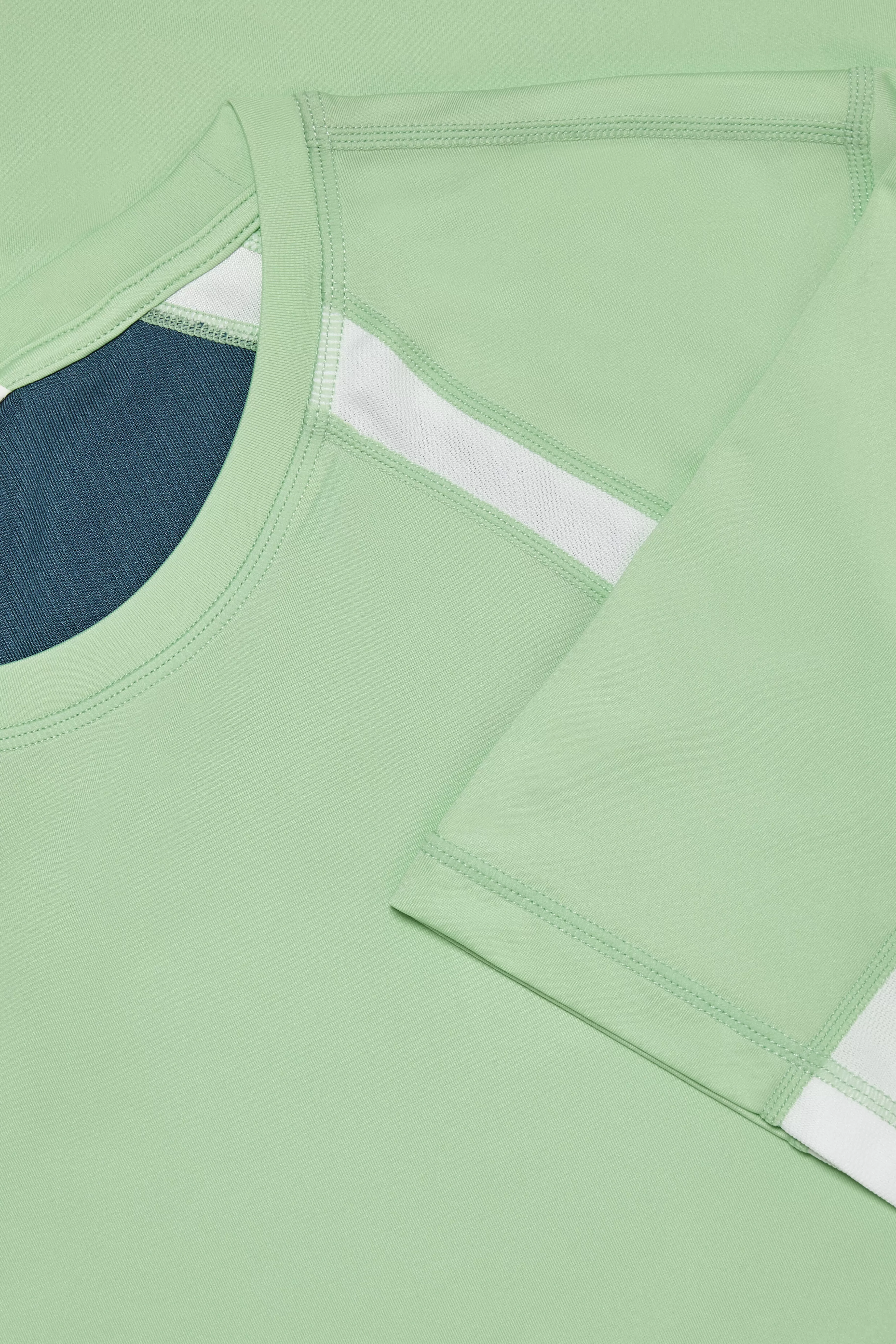 Fashion Baseline Short Sleeve Crew Tops | Tennis