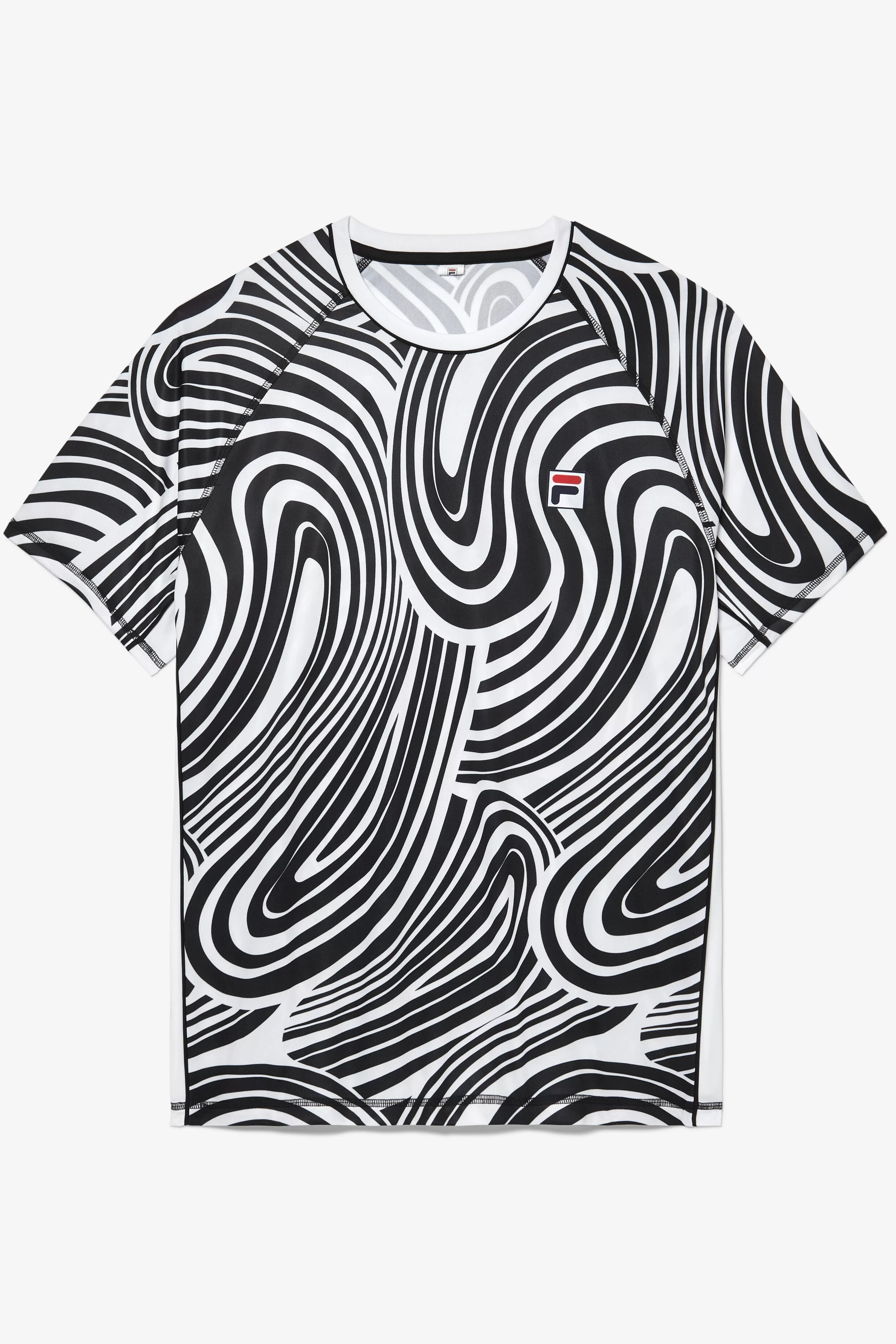 Discount Tie Breaker Short Sleeve Printed Crew Tops | Tennis