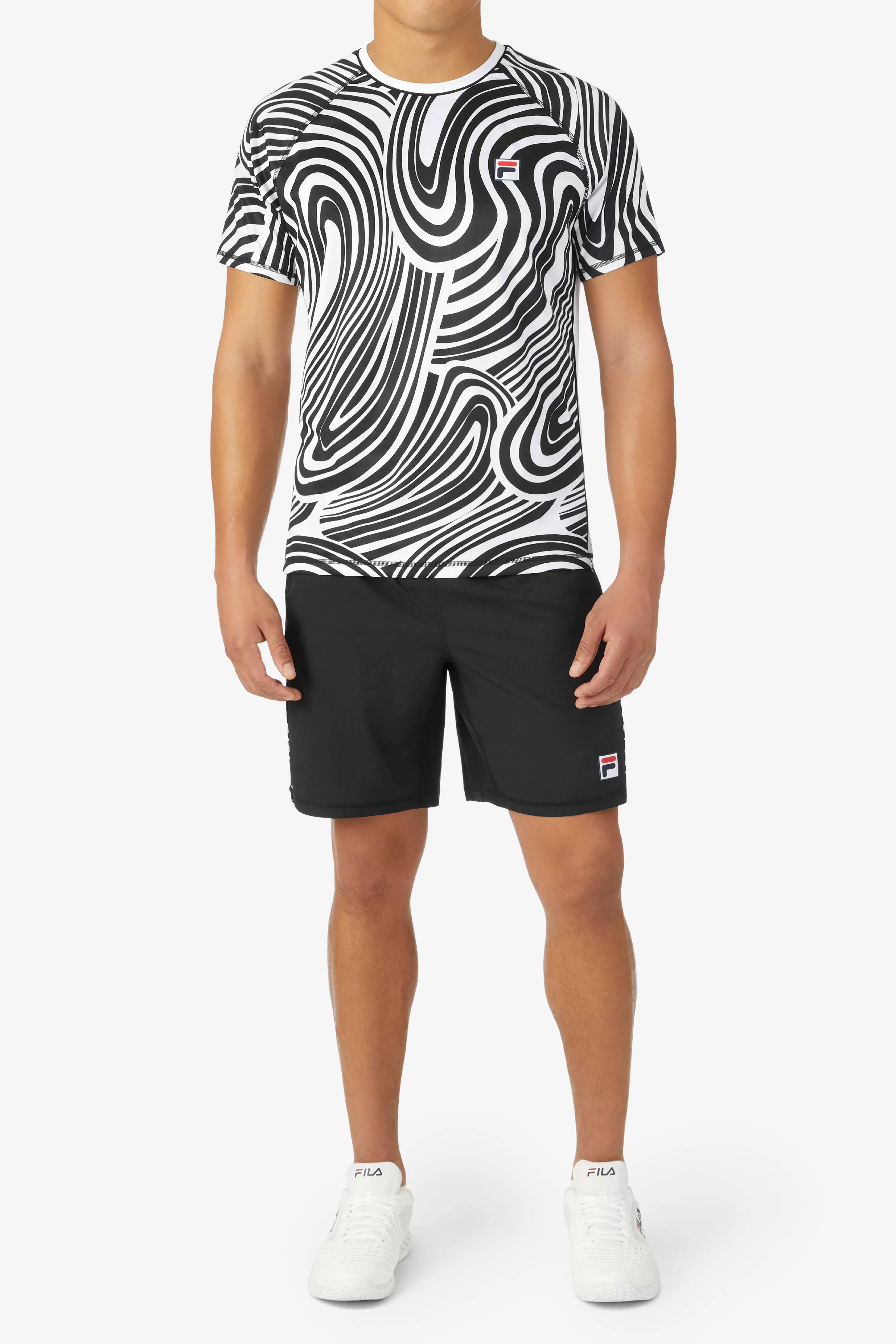 Discount Tie Breaker Short Sleeve Printed Crew Tops | Tennis