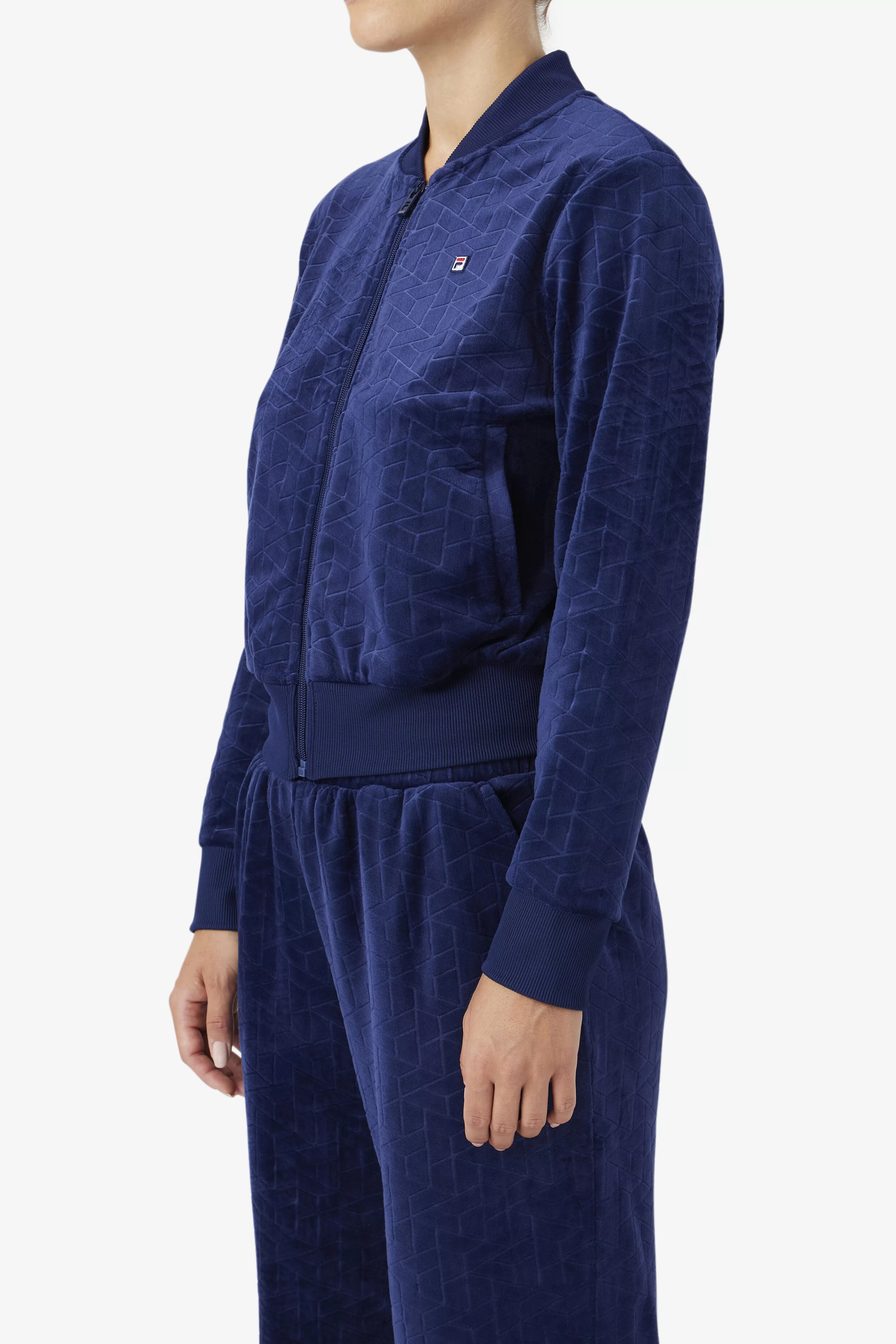 Outlet Zenaida Velour Track Jacket Women Sweatsuits & Tracksuits | Sweatshirts & Hoodies